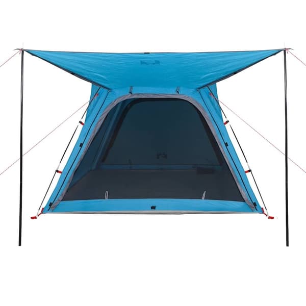 vidaXL 4-personers campingtelt vandtæt quick-release blå