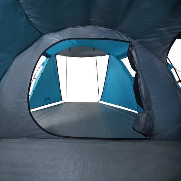 vidaXL Campingtält tunnel 4 personer blå vattentätt