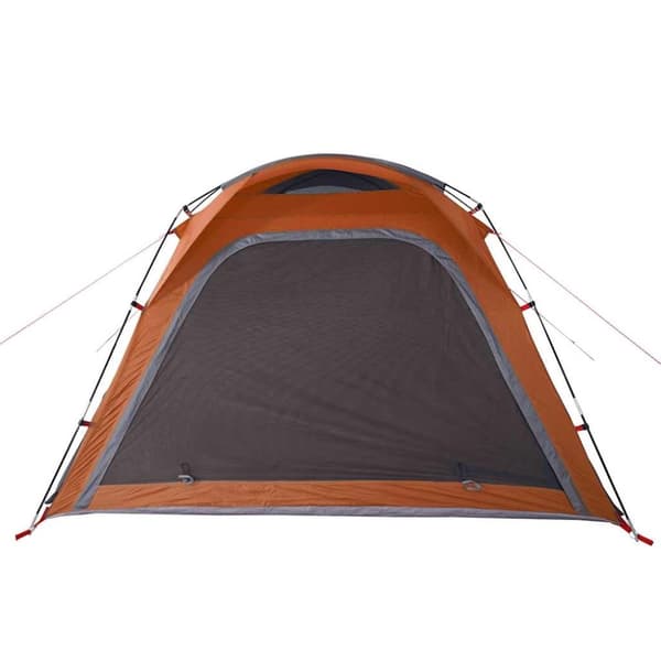 vidaXL 4-personers campingtelt vandtæt quick-release grå og orange