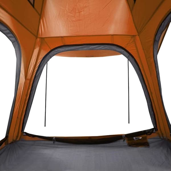 vidaXL 4-personers campingtelt vandtæt quick-release grå og orange