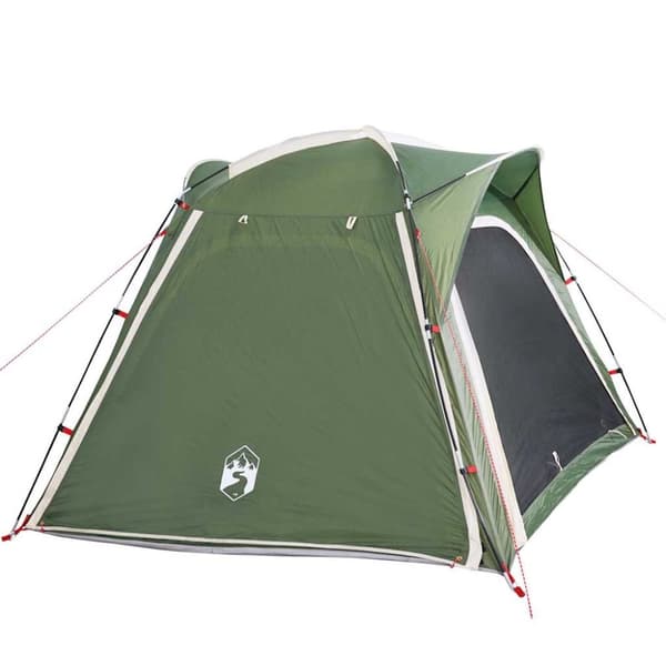 vidaXL 4-personers campingtelt vandtæt quick-release grøn