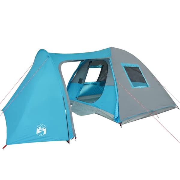 vidaXL Kuppeltelt for camping 6 personer blå vanntett