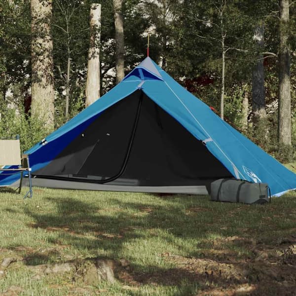 vidaXL Tipi-tält 1 person blå vattentätt
