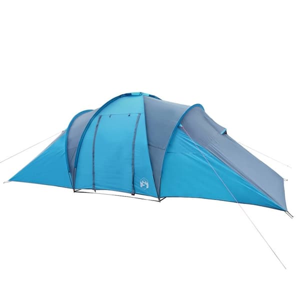 vidaXL Kuppeltelt for camping 6 personer blå vanntett