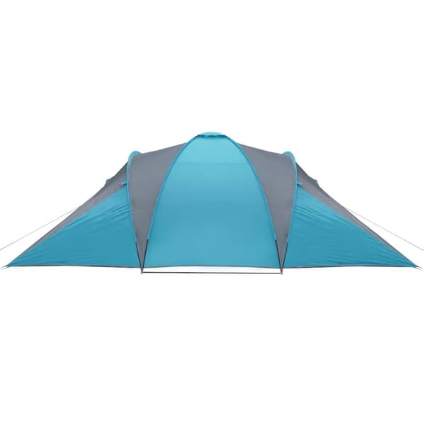 vidaXL Kuppeltelt for camping 6 personer blå vanntett