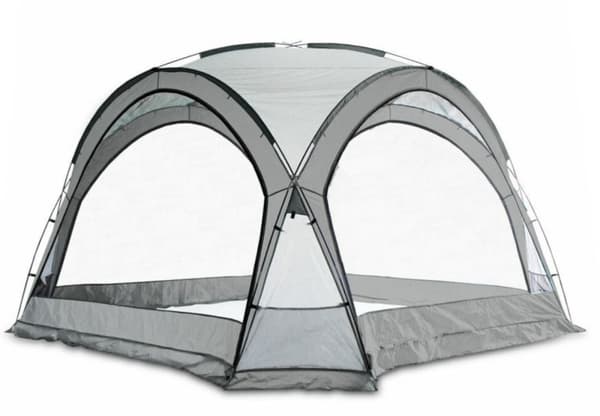 Puutarhapaviljonki, suljettu teltta, 3,5x3,5m, siniset sivusein�t