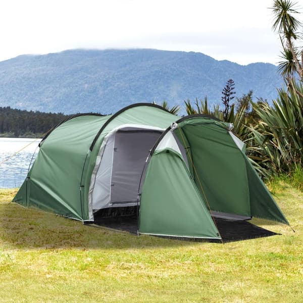 Rootz Campingtält - Grön, Svart - Polyester, Pe, Glasfiber - 167,71 cm x 81,1 cm x 60,62 cm