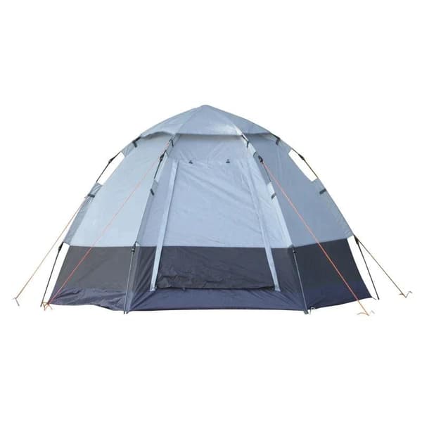 Rootz campingtelt - kuppeltelt - telt - 3-4 personers campingtelt - grå/sort - 260cm x 260cm x 150cm