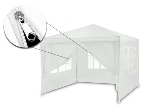 Hvid havepavillon 3x3m 4936