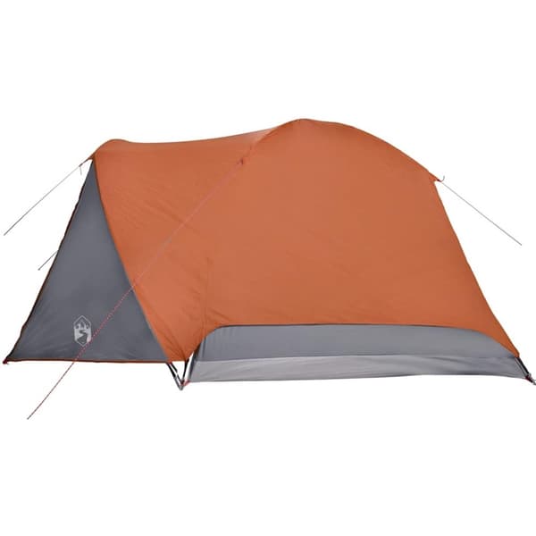 vidaXL Campingtelt med veranda 4 personer oransje vanntett