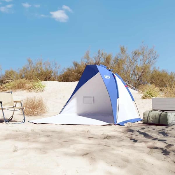vidaXL Strandtelt asurblå 268x223x125 cm 185T polyester