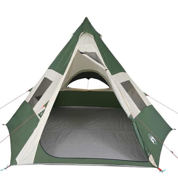 vidaXL Campingtelt tipi 7 personer grønn vanntett