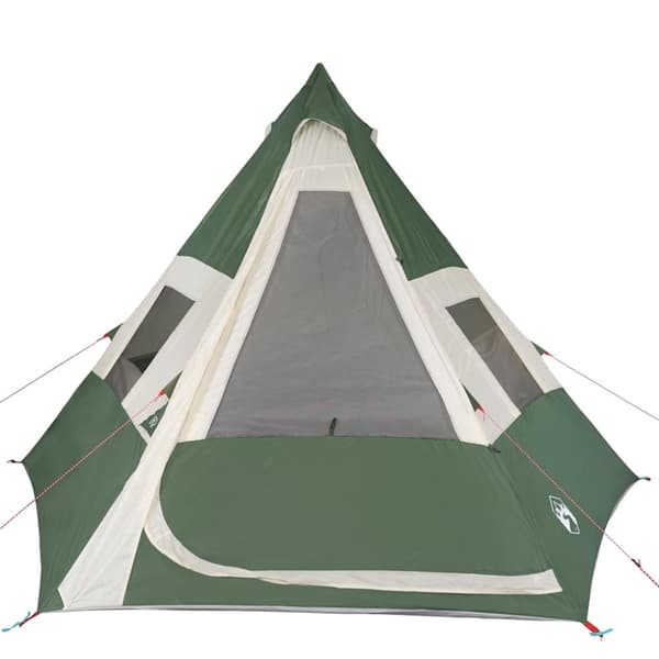 vidaXL Campingtelt tipi 7 personer grønn vanntett