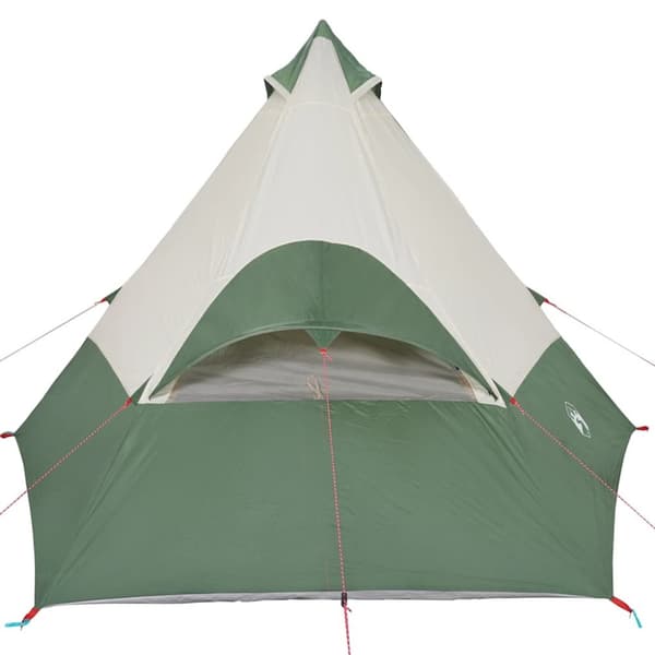 vidaXL Campingtelt tipi 7 personer grønn vanntett
