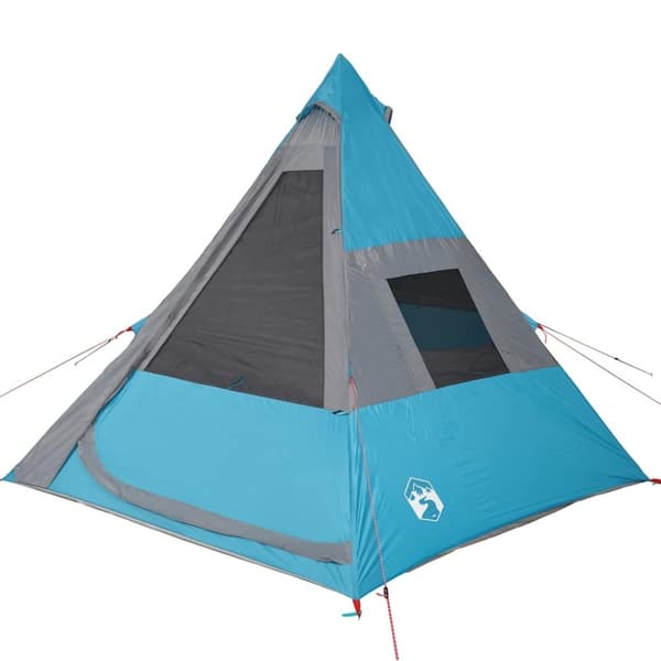 vidaXL Campingtelt tipi 7 personer blå vanntett