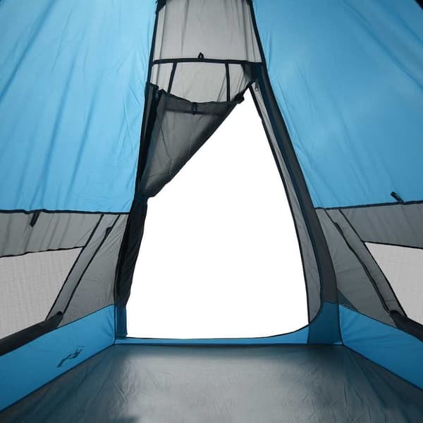 vidaXL Campingtelt tipi 7 personer blå vanntett