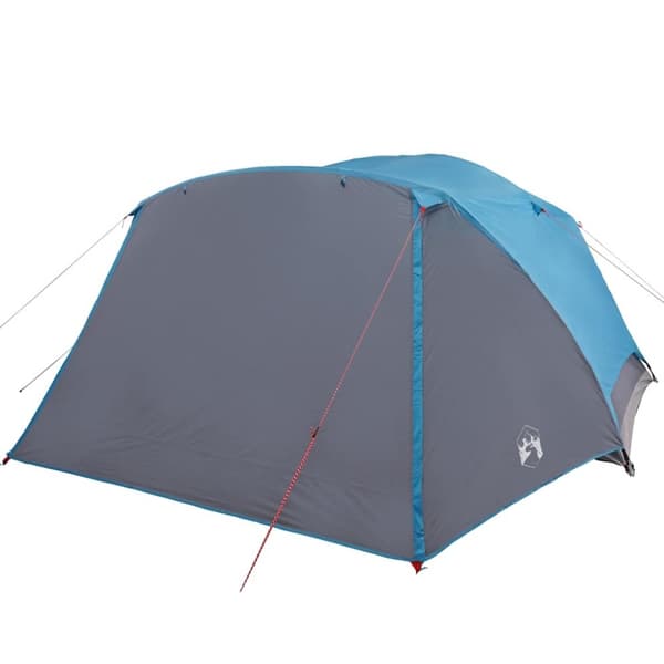 vidaXL Campingtelt med veranda 4 personer blå vanntett