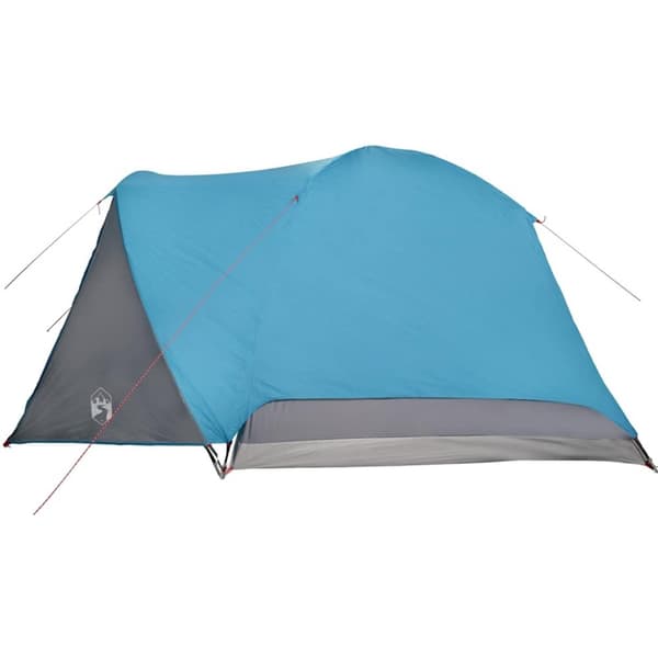 vidaXL Campingtelt med veranda 4 personer blå vanntett