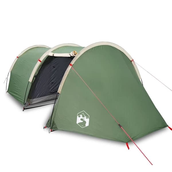 vidaXL 4-personers campingtelt vandtæt grøn