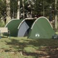 Miniatyrbild 3 av 11: vidaXL Campingtält tunnel 4 personer grön vattentätt