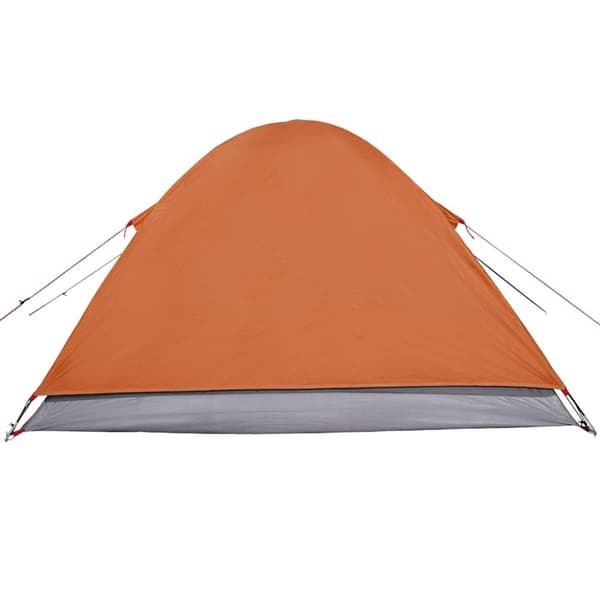 vidaXL 3-personers campingtelt vandtæt kuppel orange