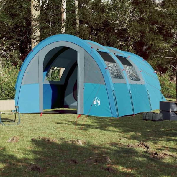vidaXL 4-personers campingtelt vandtæt blå
