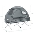Pikkukuva 3 / 11: SoBuy 7-in-1 Teltta 1 Hengelle – Retkiteltta | 193x86x160cm Harmaa OGS32-HG