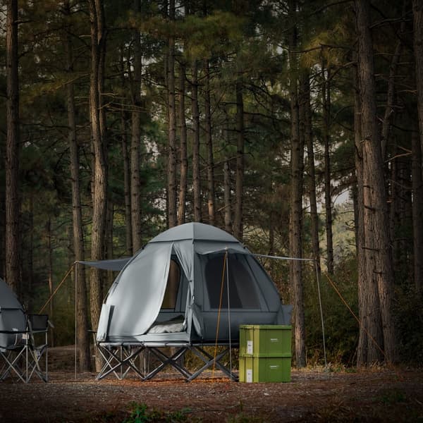 SoBuy Udendørs To-personers telt Campingtelt OGS32-L-HG