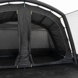 Campingtält med valv - 4 platser - KAMPA - Hayling 4 - Grå och svart