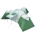 Miniatyrbilde 9 av 11: vidaXL Kuppeltelt for camping 12 personer grønn vanntett