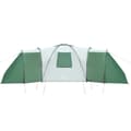 Miniatyrbilde 10 av 11: vidaXL Kuppeltelt for camping 12 personer grønn vanntett