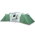 Miniatyrbilde 2 av 11: vidaXL Kuppeltelt for camping 12 personer grønn vanntett