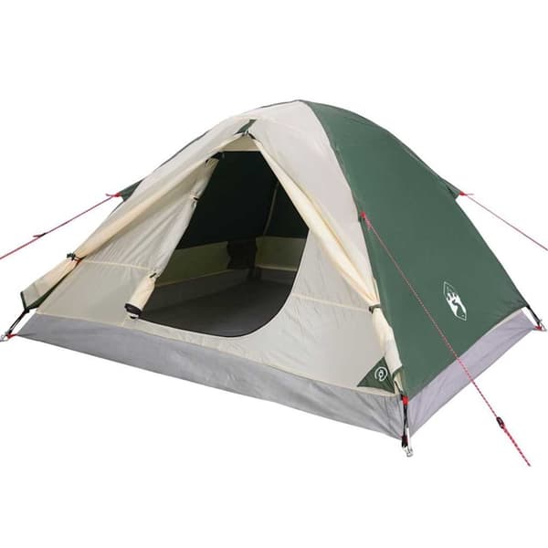 vidaXL 3-personers campingtelt vandtæt kuppel grøn