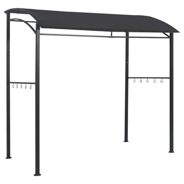 grillpavillon 215x150x220 cm stål antracitgrå