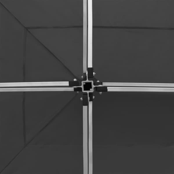 Kokoontaittuva juhlateltta alumiini 6x3 m antrasiitti