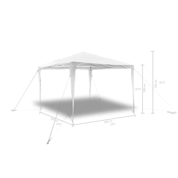 Paviljong pyramid-tak 3 x 3 m