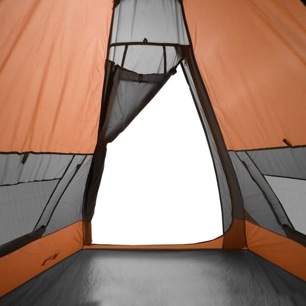 Tipi-tält 7 personer orange vattentätt