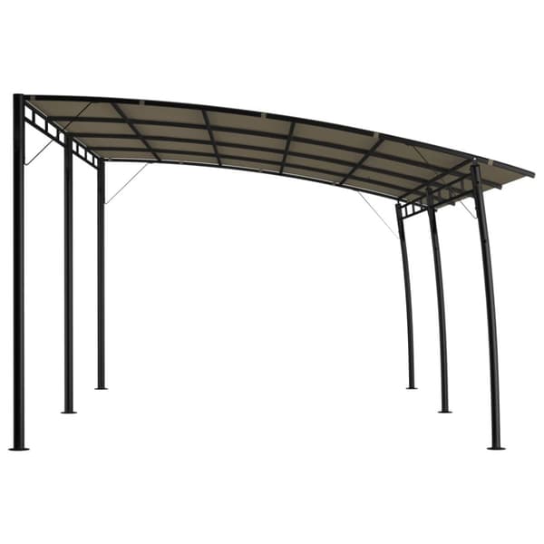 Paviljong 6x3x2,55 m taupe