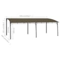 Miniatyrbild 6 av 6: Paviljong 6x3x2,55 m taupe