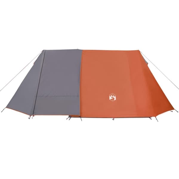 3-personers campingtelt vandtæt grå og orange