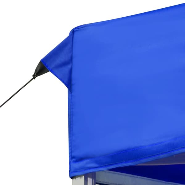 foldbart festtelt aluminium 6 x 3 m blå