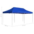 Miniatyrbillede 8 af 8: foldbart festtelt aluminium 6 x 3 m blå