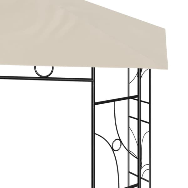 pavillon 3x3x2,7 m 160 g/m² cremefarvet