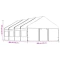 Miniatyrbillede 8 af 9: pavillon med tag 8,92x5,88x3,75 m polyethylen hvid