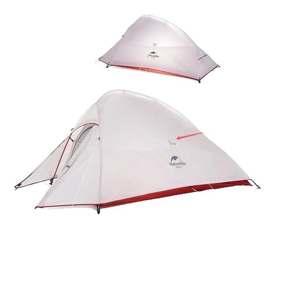 Ultralätt Campingtält, Dubbellagersdesign, Portabelt Aluminiumstolpe, UP2 20D Nylon