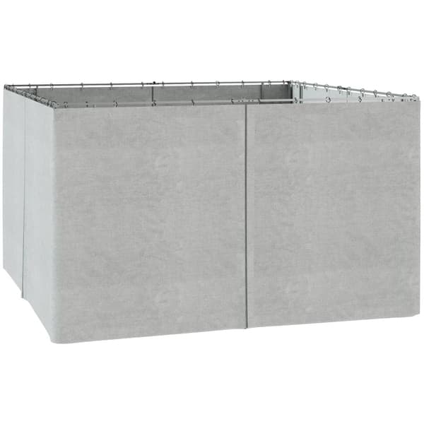 Rootz Gazebo - Sidepaneler - C Ringe - Kroge - Holdbar - Langtidsholdbar - Erstatningspavillongardiner - Firkantede - Afrundede stænger - 100% polyest