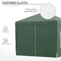 Miniatyrbild 6 av 11: Rootz Camping Gazebo - Bröllopsfest - Canopy Tent Marquee - Pop Up Gazebo - Bärväska - Fönster - Stålram - Grön - 2,95 x 2,95 m x 2,58 m