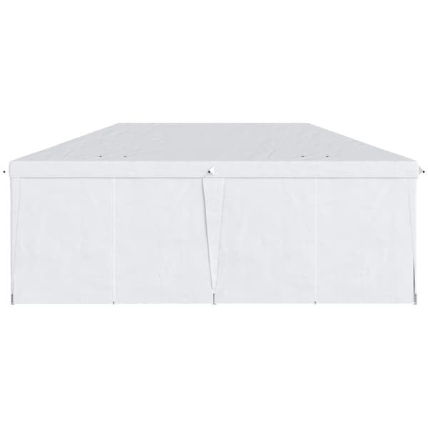 Rootzin kokoontaitettava huvimaja - Irrotettavat sivupaneelit - Suuret ikkunat - Vetoketjulliset ovet - Teräskehys - Valkoinen - 585cm x 295cm x 270cm