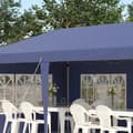 Pikkukuva 1 / 5: Rootzin kokoontaitettava huvimaja - Puoliavoimet irrotettavat sivupaneelit - Suuret ikkunat - Kantolaukku - Teräsrunko - Sininen - 585cm x 295cm x 270