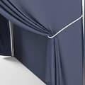 Miniatyrbillede 4 af 7: Rootz Foldepavillon - Havepavillon - Højdejusterbar - 2 store vinduer - Fyrreb - Bæretaske - Metalramme - Stål - 100% Polyester - Blå - 297L x 297W x